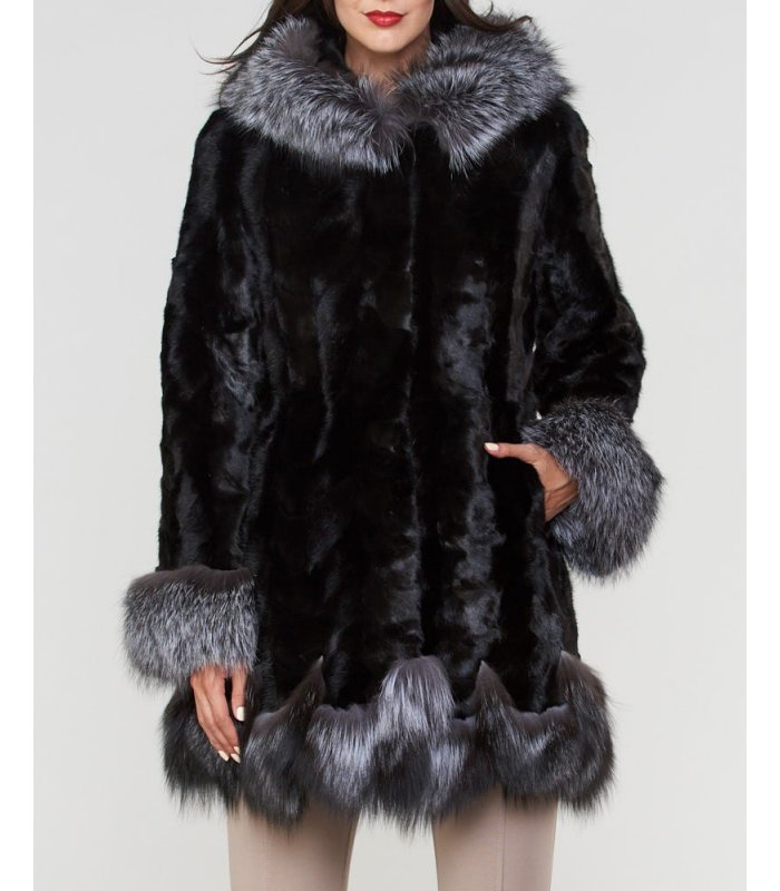 Mink & Fox Fur Hoodie  Fur hood coat, Fur fashion, Fur hoodie