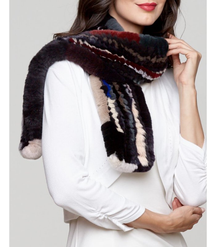 Exotic Faux Fur Scarf Luxurious - Plush Designer Fashion Fur Natural O – Fur  Accents