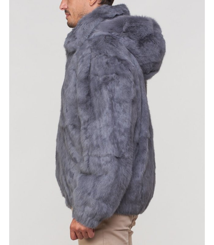 Jacketars Men's Rabbit Fur Jacket
