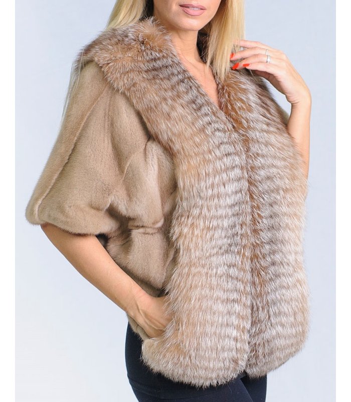 Fur scarves and stoles made of fox, raccoon, mink, rabbit