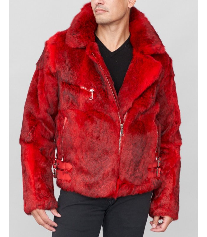 Red Rabbit Fur Jacket, Sherrill & Bros.