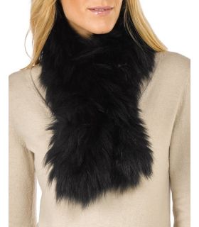 Rex Rabbit Fur Scarves With Silver Fox Pompom Women Winter Fur Shawl M –  Jancoco Max Official Store