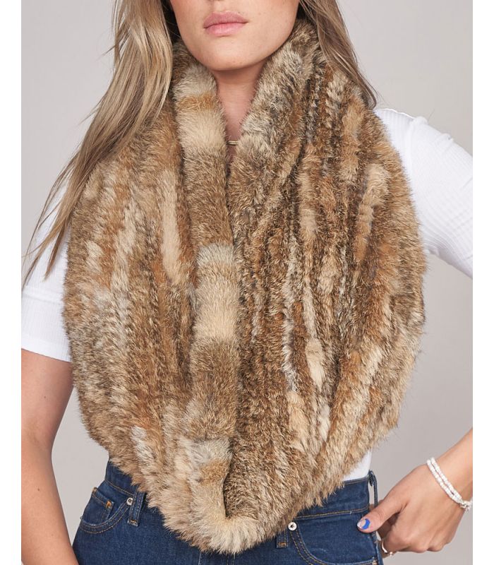 New Arrivals Women Real Rex Rabbit Fur Scarf Lady Fashion Knitted Warm Soft  Winter Natural Fur Muffler