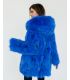 Blue Fox Fur Coat