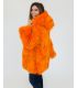 Orange Fox Fur Coat