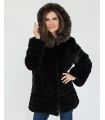 Mink Coat with Sable Fur Hood