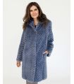 Checkered Mink Fur Coat