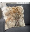 Full Pelt Coyote Fur Pillow