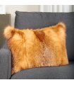 Full Pelt Red Fox Fur Pillow