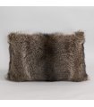 Full Pelt Raccoon Fur Pillow