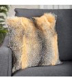 Full Pelt Grey Fox Fur Pillow