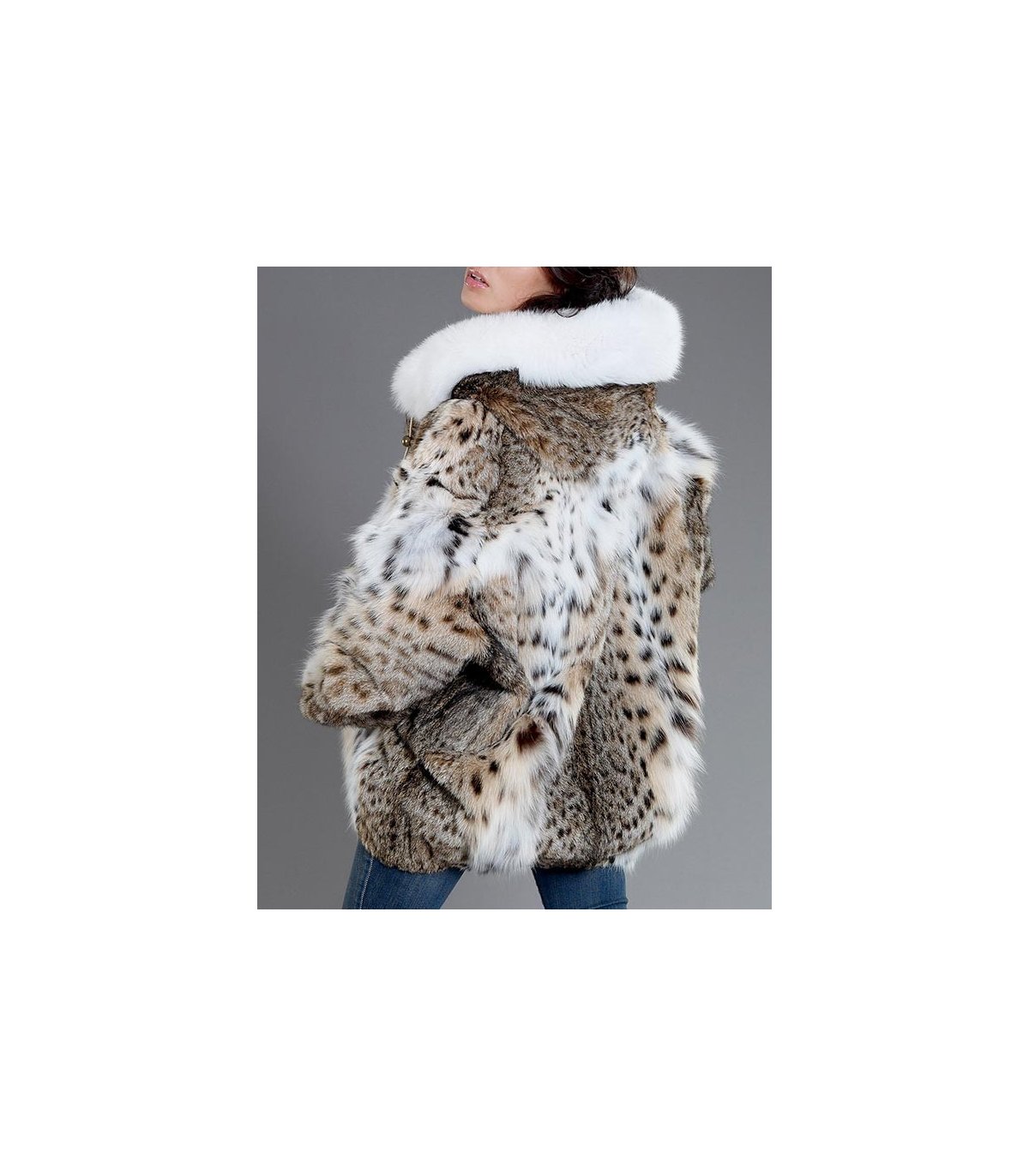 The Lynx Fur Parka Coat With Hood For Women 