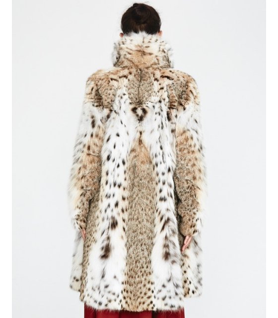Women's Lynx Fur Stroller Coat: Fur Source